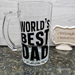 World's Best Dad beer mug Handcrafted